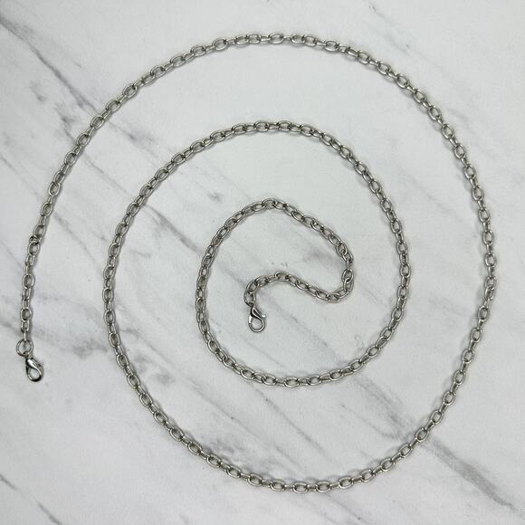 Skinny Dainty Silver Tone Chain Link Purse Bag Replacement Strap ✨ - Picture 1 of 12